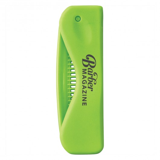 Folding Hair Combs lime green sample